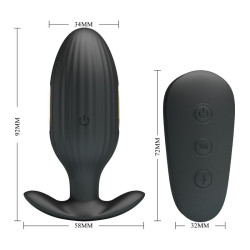 Pretty Love - Vibrateur Anal Rechargeable Kelly Plug Noir
